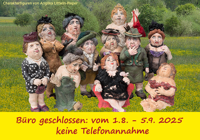 Warum einsam - bunte Figurengruppe alter Menschen
